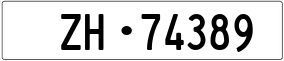 Trailer License Plate